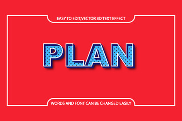 Editable text style effect - Stylish Plan Text Effects