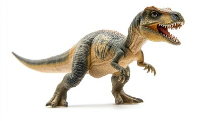 Obraz premium Tyrannosaurus Rex Dinosaur Model Isolated on White Background