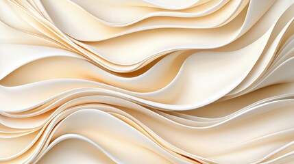 Obraz premium Abstract background of flowing, creamy, wavy lines.
