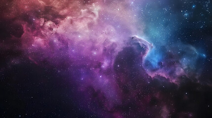 Fototapeta premium vibrant nebula and starry sky backdrop capturing celestial wonders. generative ai