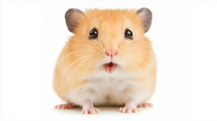 Happy Surprised Hamster Portrait