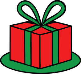 Gift box icon. Vector isolated elements. Christmas gift illustration vector symbol.Set of vector gift boxes isolated on a white background