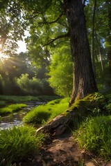 Obraz premium forest in the morning