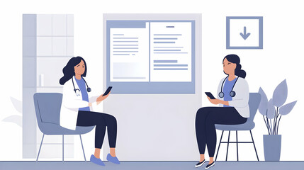 doctor working in office