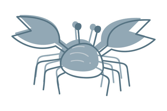 recommend clip art: A cute crayfish color. Doodle clip art for your projects.