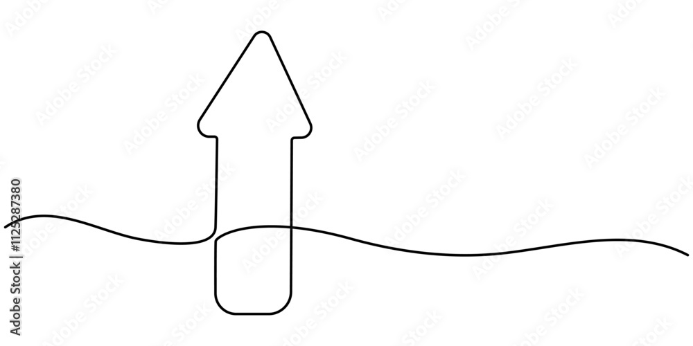 Poster continuous line drawing of horizontal double arrow symbol. abstract line art illustration, arrow pointing, Arrow Symbol Continuous Line Icon, One line drawing of arrows Left and right linear arrows. 