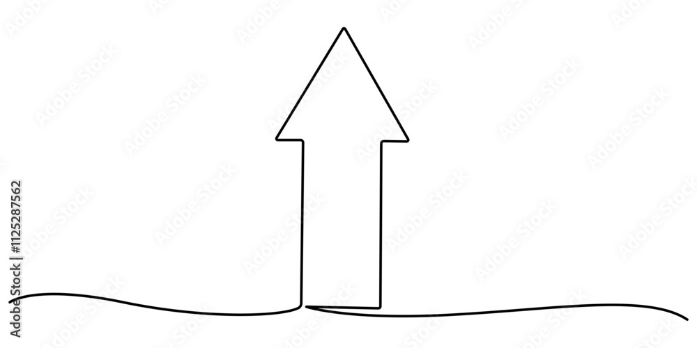 Poster continuous line drawing of horizontal double arrow symbol. abstract line art illustration, arrow pointing, Arrow Symbol Continuous Line Icon, One line drawing of arrows Left and right linear arrows. 