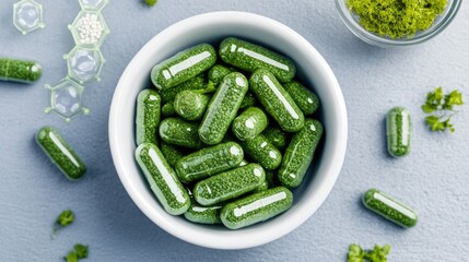 Sea Moss Capsules in Minimalistic Bowl Display