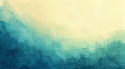 Delicate watercolor spring background  soft sky blue and pale yellow strokes for a serene morning