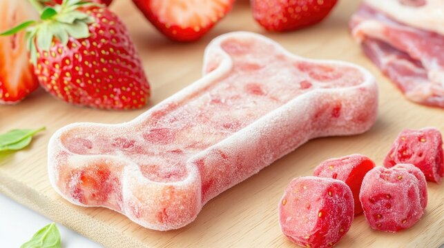 Frozen Dog Treat with Fruit and Meat