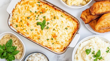 Rustic Chicken Casserole with Sides