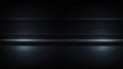 Abstract black background, straight lines lighting -