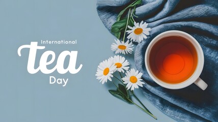 International Tea Day vector illustration creative, 21st September chai day and tea cup with vector illustration social media post, tea creative, tea glass