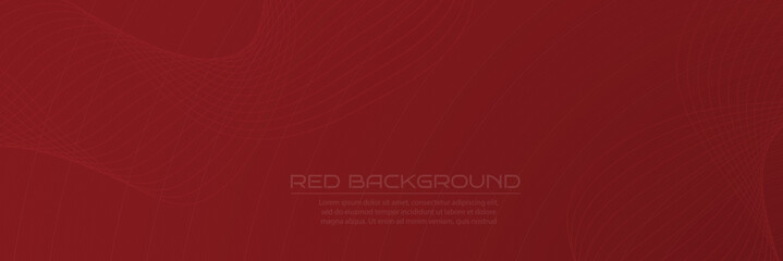 Red background with a linear pattern. Template for postcards, invitations, packaging and creative ideas