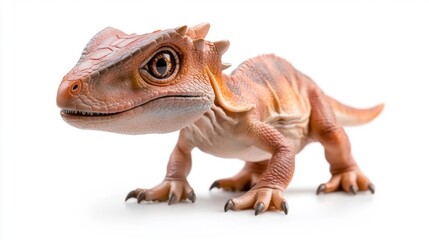 Obraz premium Hypsilophodon dinosaur isolated on white background. Generative AI