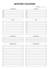 monthly planner