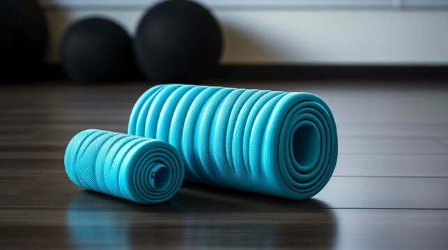 A photo of a foam roller and a pair - Powered by Adobe