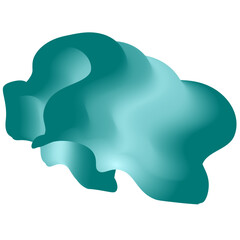 Ocean Green 3d Smooth Fluid, abstract, fluid