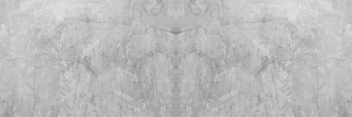 Naklejka premium Old wall panorama texture cement dirty gray with black background abstract grey and silver color design are light with white background.