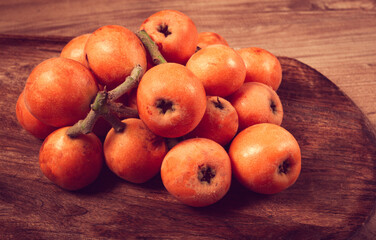 fresh fruit medlar,loquat,shesek, lokva, Georgia,