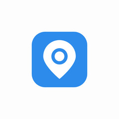 location pin icon sign vector