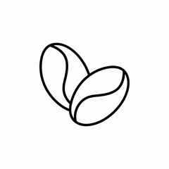 coffee beans icon sign vector