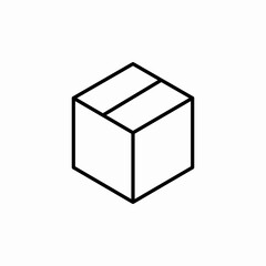 delivery box icon sign vector