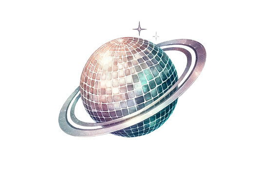 recommend clip art: Disco Ball Clipart Sublimation Design