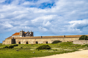 Santuario de Nossa Senhora do Cabo Espichel, located to the west of Sesimbra, Portugal