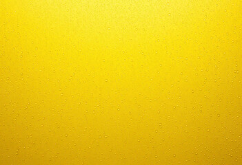 water drops falling onto a perfectly flat, yellow surface