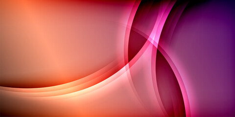 Expressive poster with shadow lines. Features technology, minimalist, and business themes, bright vibrant color schemes