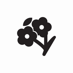 flower plant icon sign vector