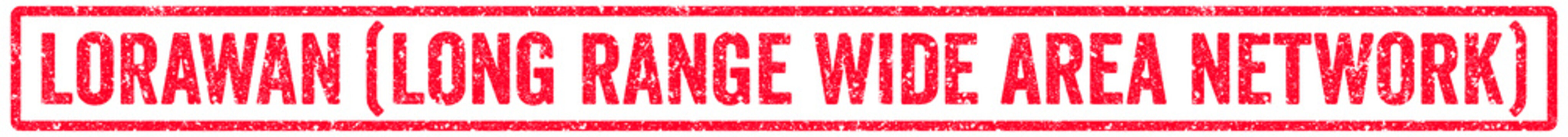 LoRaWAN (Long Range Wide Area Network) Stamp Transparent Seal, Red Grunge LoRaWAN (Long Range Wide Area Network) Word Rubber Stamp Seal