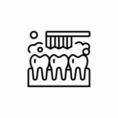 teeth wash icon sign vector