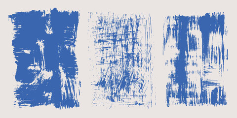 Grainy rough bold brush strokes, curves, spots with hand drawn texture. Distress damaged vintage template. Retro grunge background for posters, backdrop. Old wall design.