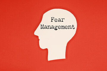 Fear concept with head