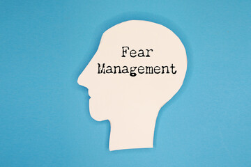 Fear concept with head