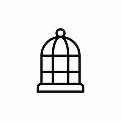 bird cage icon sign vector