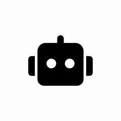 chat bot ai robot icon sign vector