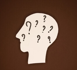 question mark and head