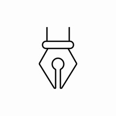 ink pen icon sign vector