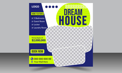 Modern Luxury Real Estate Social Media Template