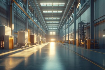 Modern Waste Management Facility Interior