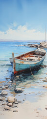 Obraz premium Art Image for Frames and Posters, Resolution 150 dpi, Size 90:225, Oil Painting, Watercolor, Realistic, Abstract Style, Geometric, Minimalist, Landscape, Urban, Nature, High Definition