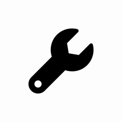 wrench service icon sign vector