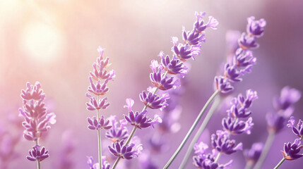 Naklejka premium Lavender swirls on a serene background, creating a calming atmosphere with smooth and gentle flow.