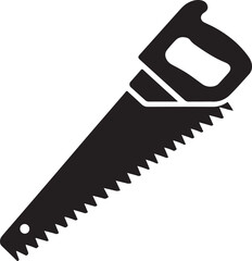 Hand Saw Silhouette Vector Icon Design Illustration