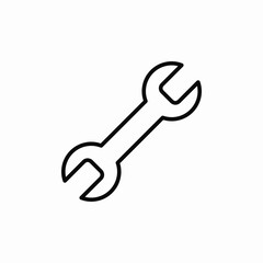wrench service icon sign vector