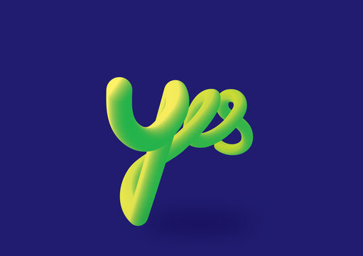 Yes Typography Letter