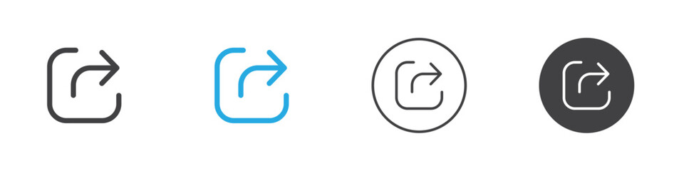 External link icon Simple outline vector logo